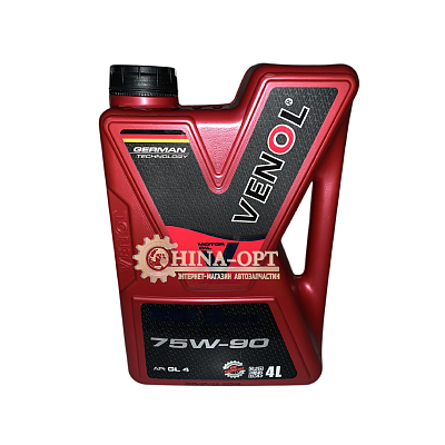 Масло трансмиссионное 75W-90 GL-4 4L VENOL GEAR GL-4 SEMI 75W90