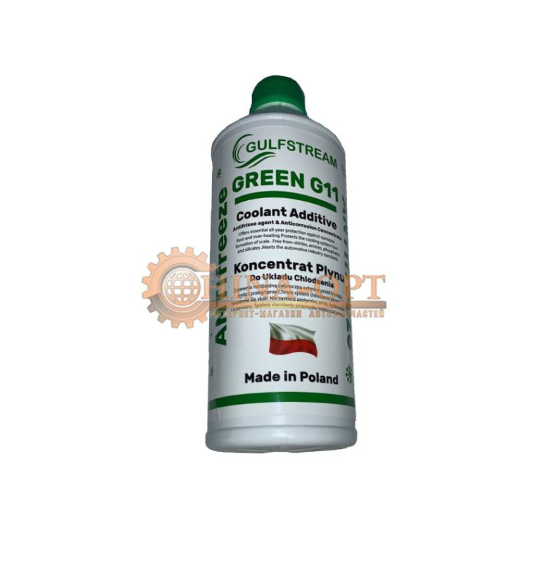 Антифриз зеленый концентрат (1.5 л) -80 градусов G11 GULFSTREAM