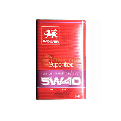 Масло моторное синтетическое 5W-40 4L WOLVER