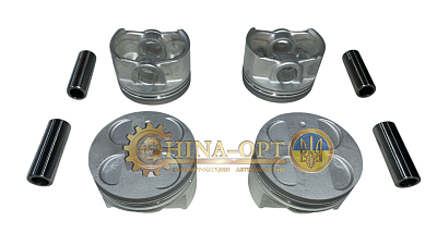 Поршень с пальцем STD 4шт комплект CHERY QQ AFTERMARKET 372-1004021AC
