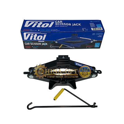 Домкрат винтовой 2т высота подъема 390 мм VITOL DB-1132TH