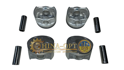 Поршень с пальцем +0.25 4шт комплект CHERY QQ AFTERMARKET 372-1004021BA