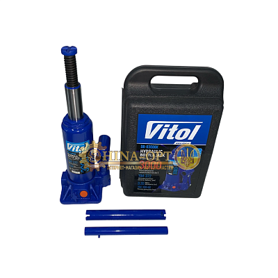 Домкрат гидравлический телескоп 3т высота подъема 372 мм VITOL DB-03006K